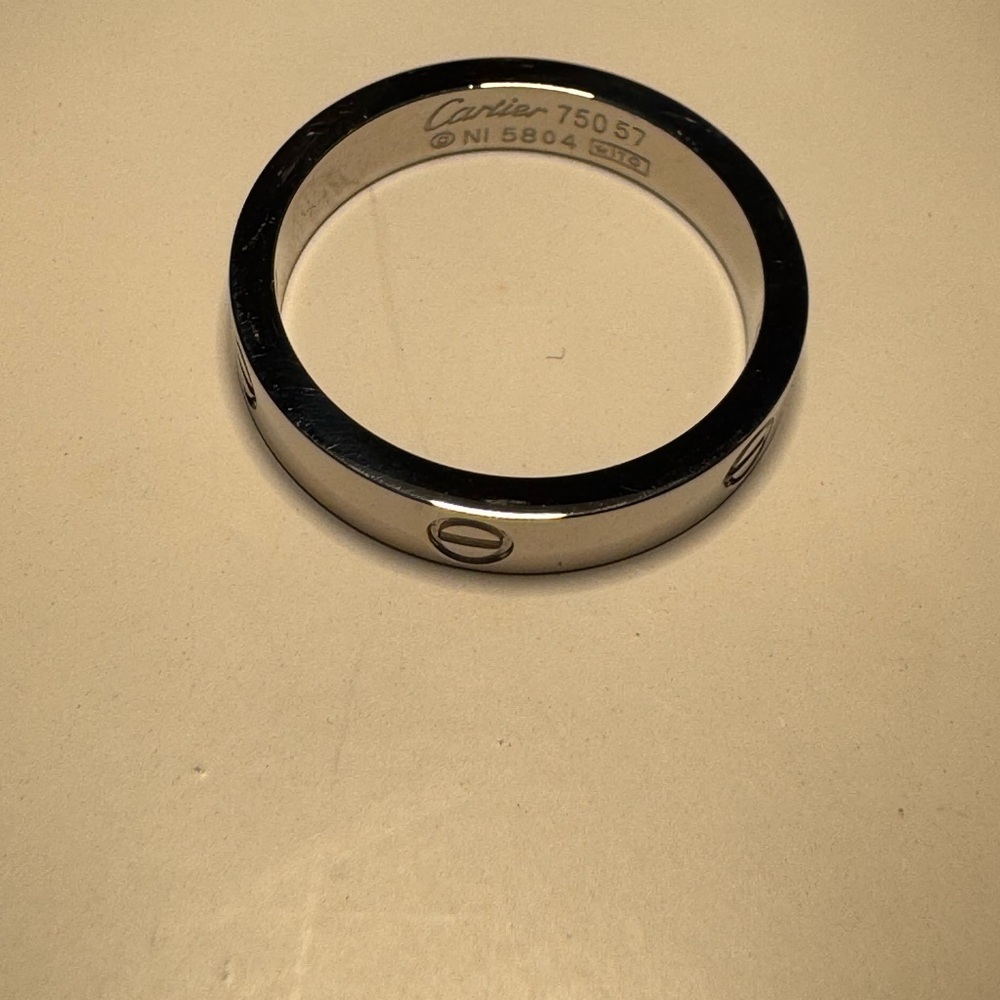 LOW START⭐️ LOVE ring silver stamped / engraved screw motif 
VALENTINES GIFT 💝